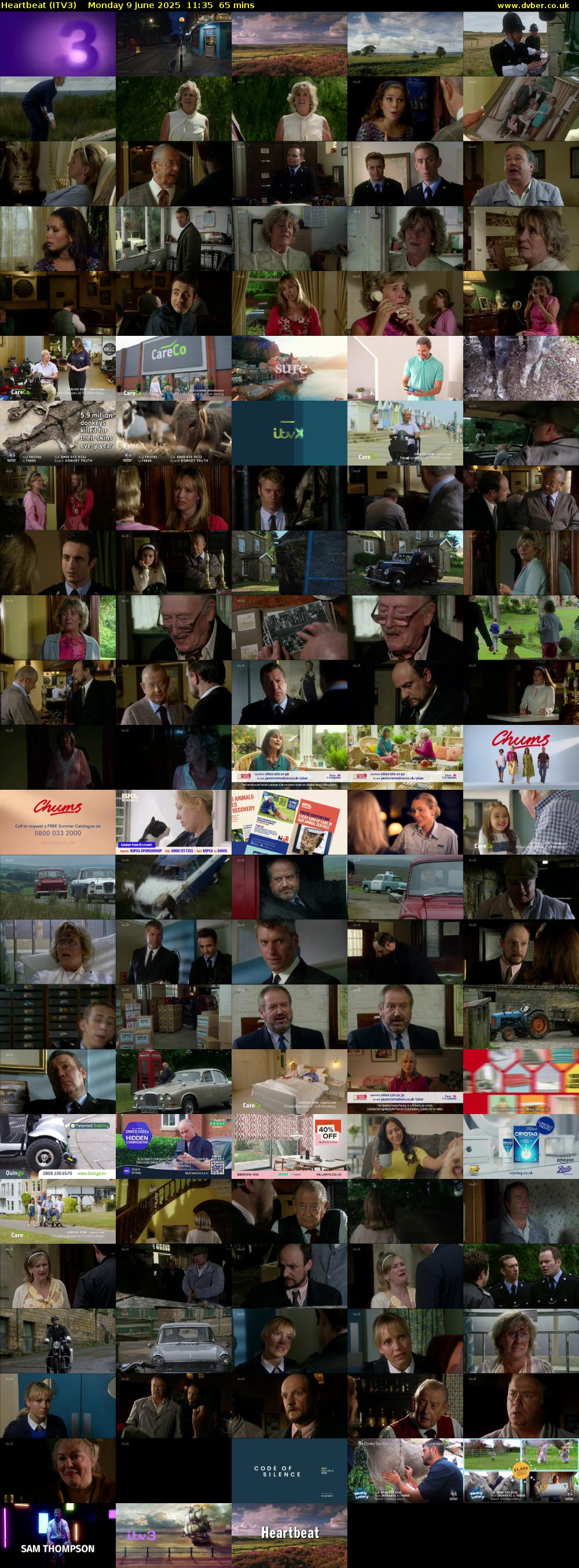 Heartbeat (ITV3) Monday 9 June 2025 11:35 - 12:40