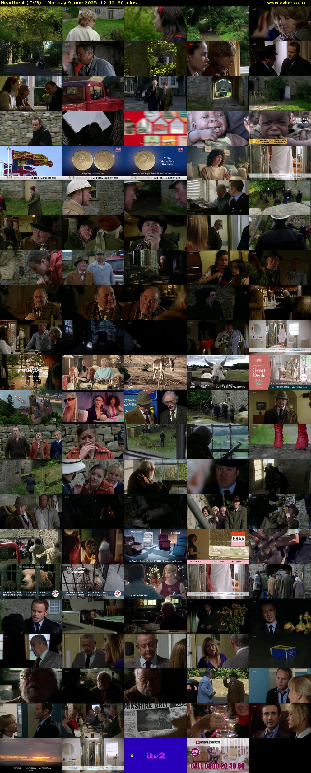 Heartbeat (ITV3) Monday 9 June 2025 12:40 - 13:40