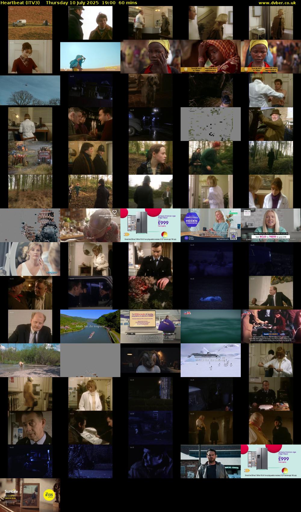 Heartbeat (ITV3) Thursday 10 July 2025 19:00 - 20:00