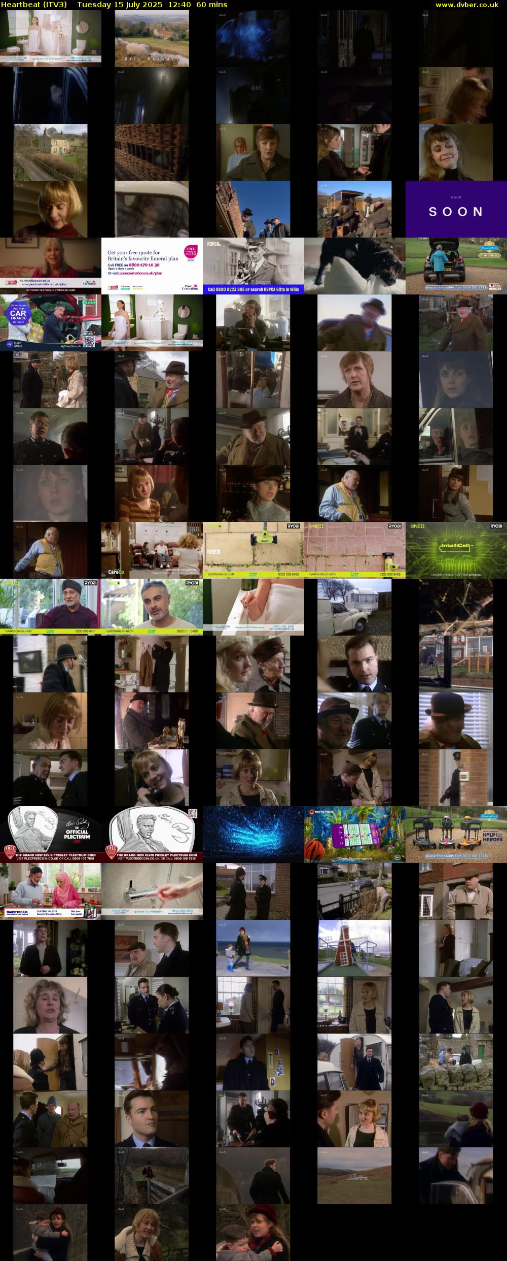 Heartbeat (ITV3) Tuesday 15 July 2025 12:40 - 13:40