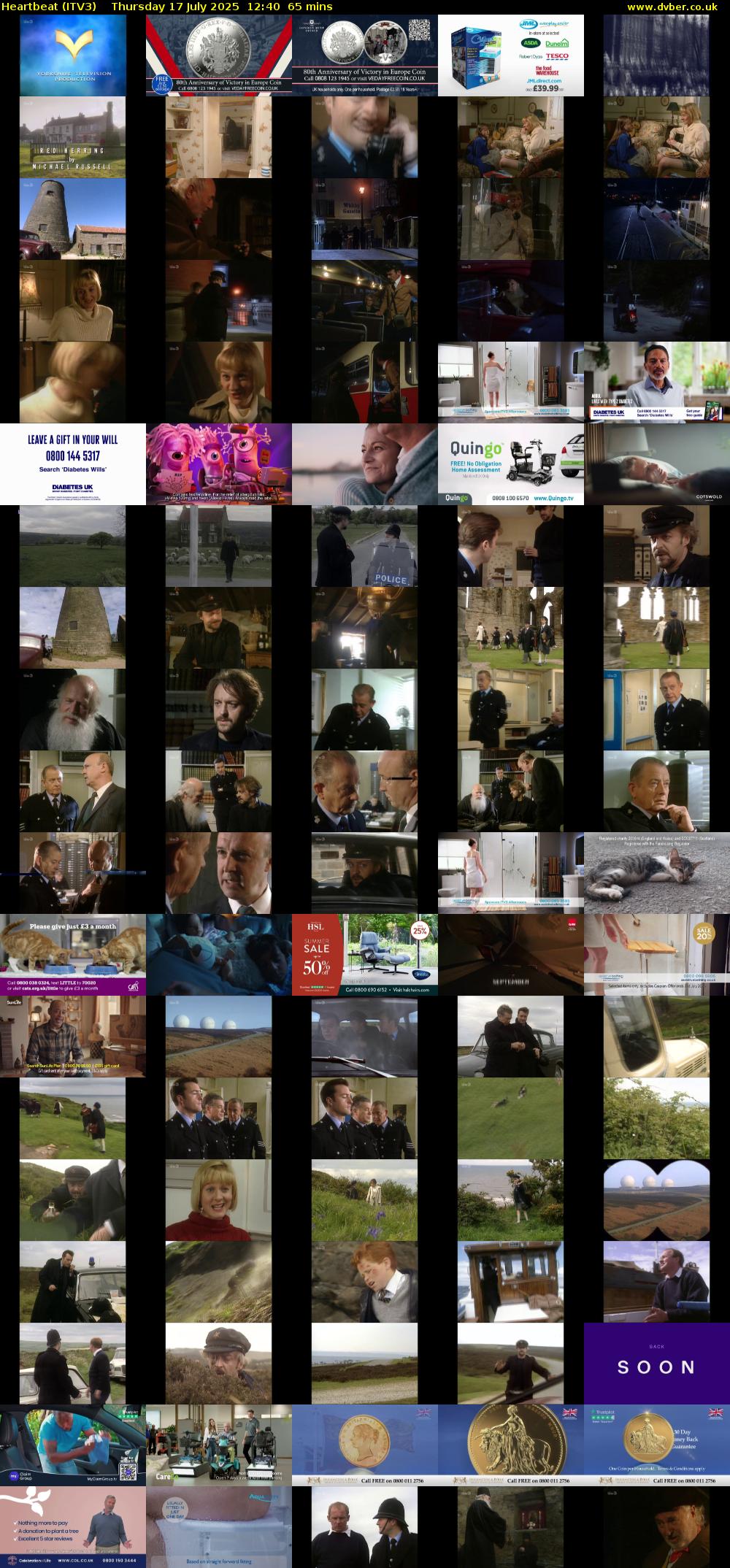 Heartbeat (ITV3) Thursday 17 July 2025 12:40 - 13:45