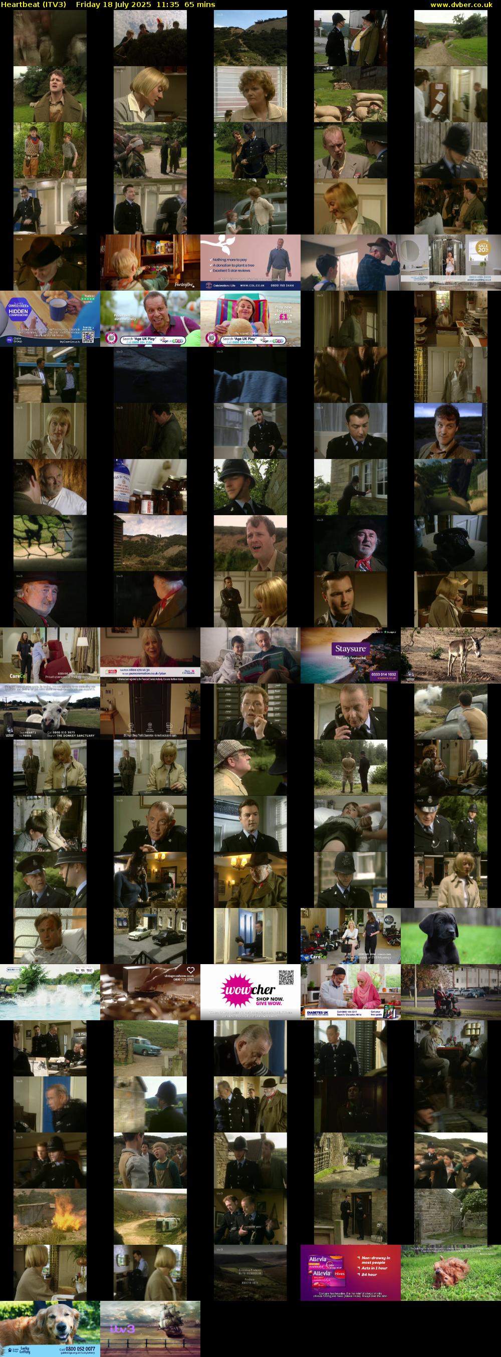 Heartbeat (ITV3) Friday 18 July 2025 11:35 - 12:40