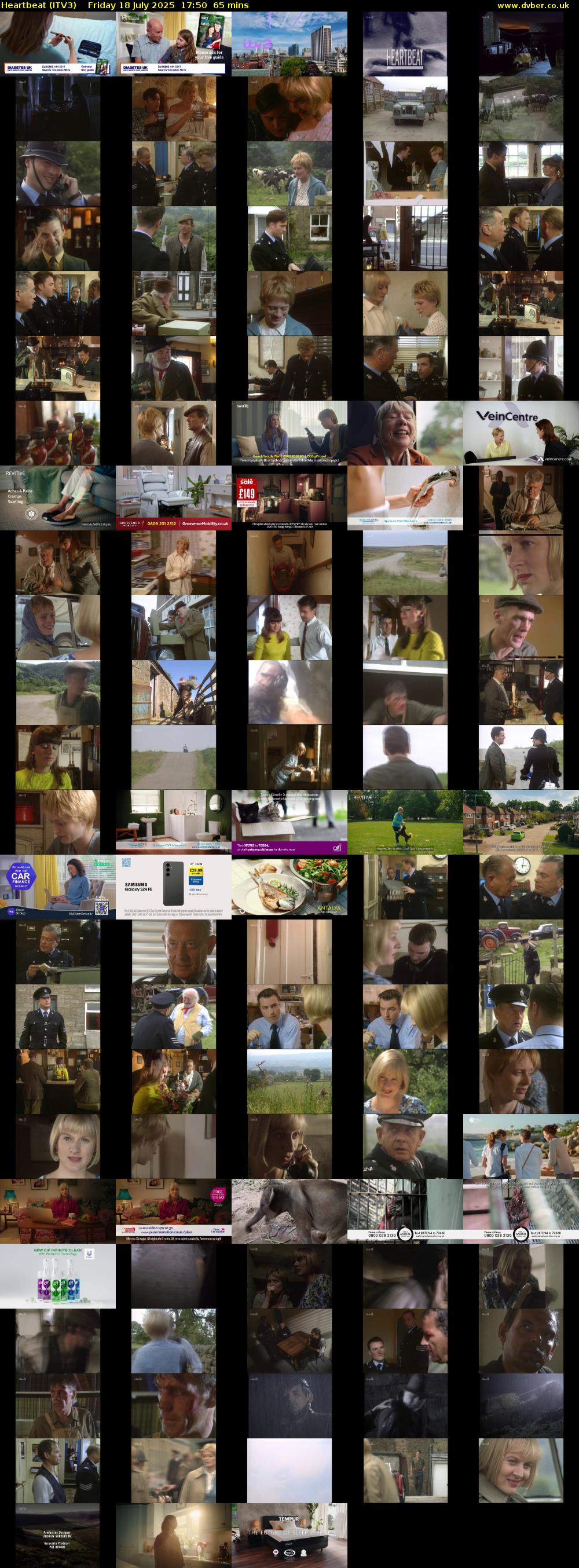 Heartbeat (ITV3) Friday 18 July 2025 17:50 - 18:55