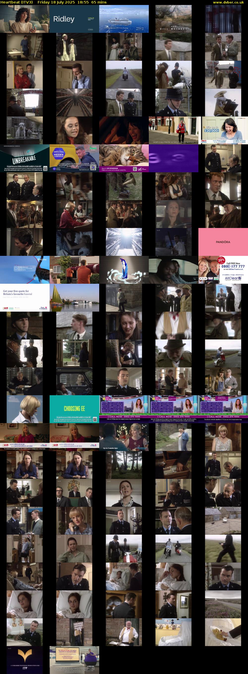 Heartbeat (ITV3) Friday 18 July 2025 18:55 - 20:00