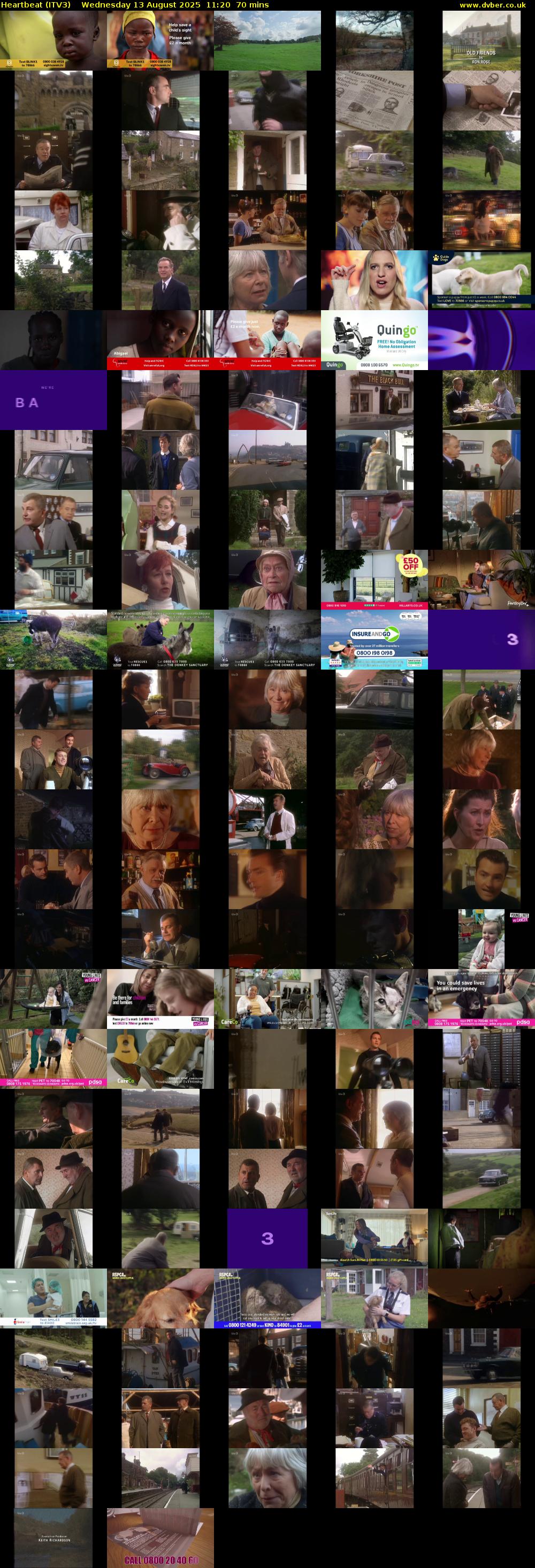 Heartbeat (ITV3) Wednesday 13 August 2025 11:20 - 12:30
