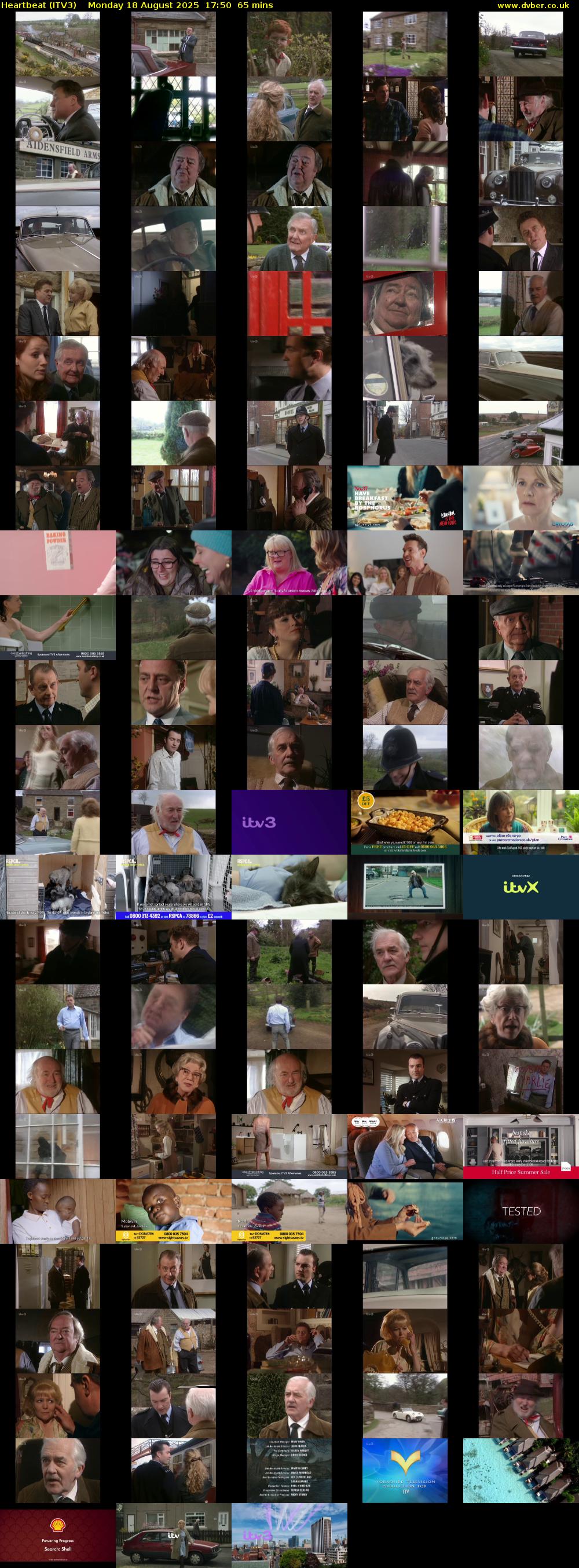 Heartbeat (ITV3) Monday 18 August 2025 17:50 - 18:55
