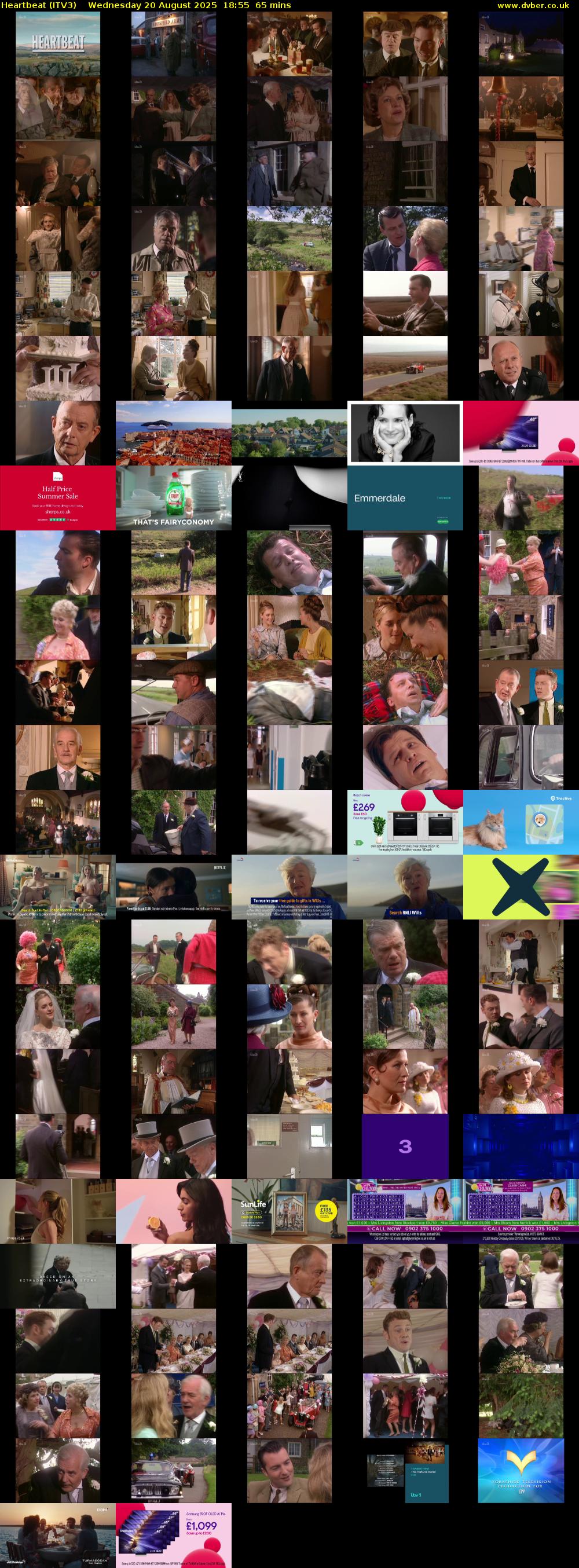 Heartbeat (ITV3) Wednesday 20 August 2025 18:55 - 20:00