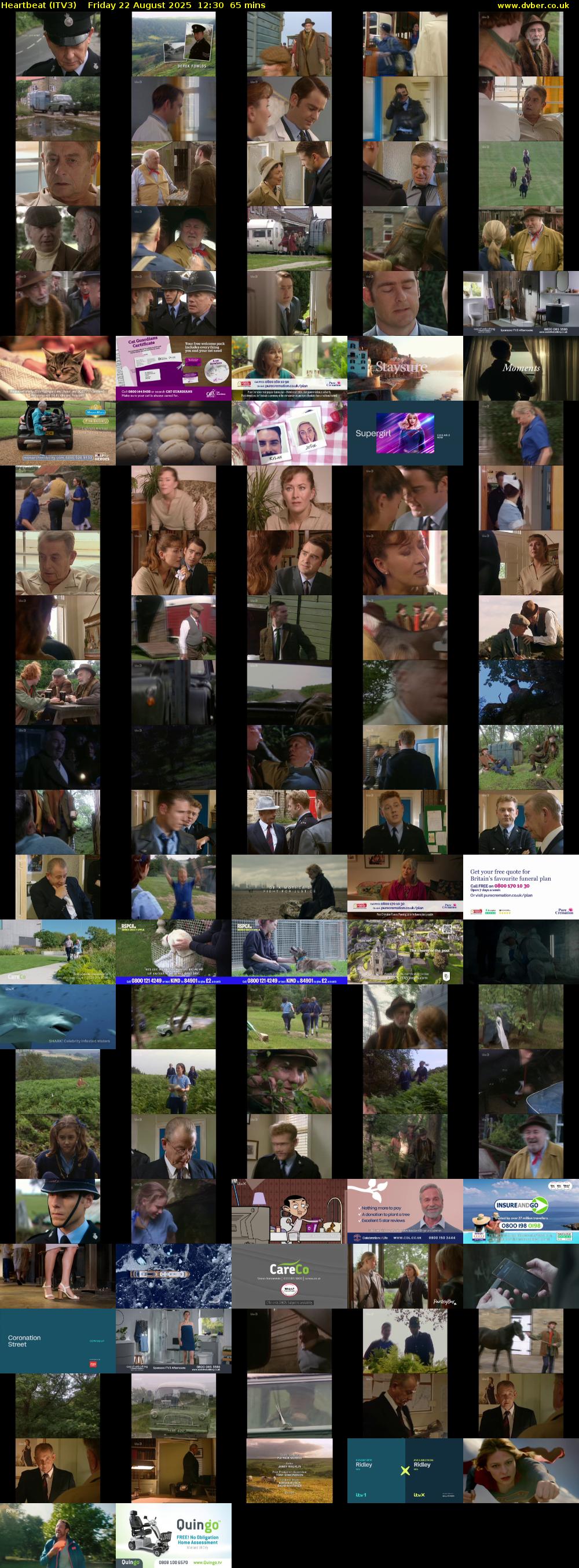 Heartbeat (ITV3) Friday 22 August 2025 12:30 - 13:35