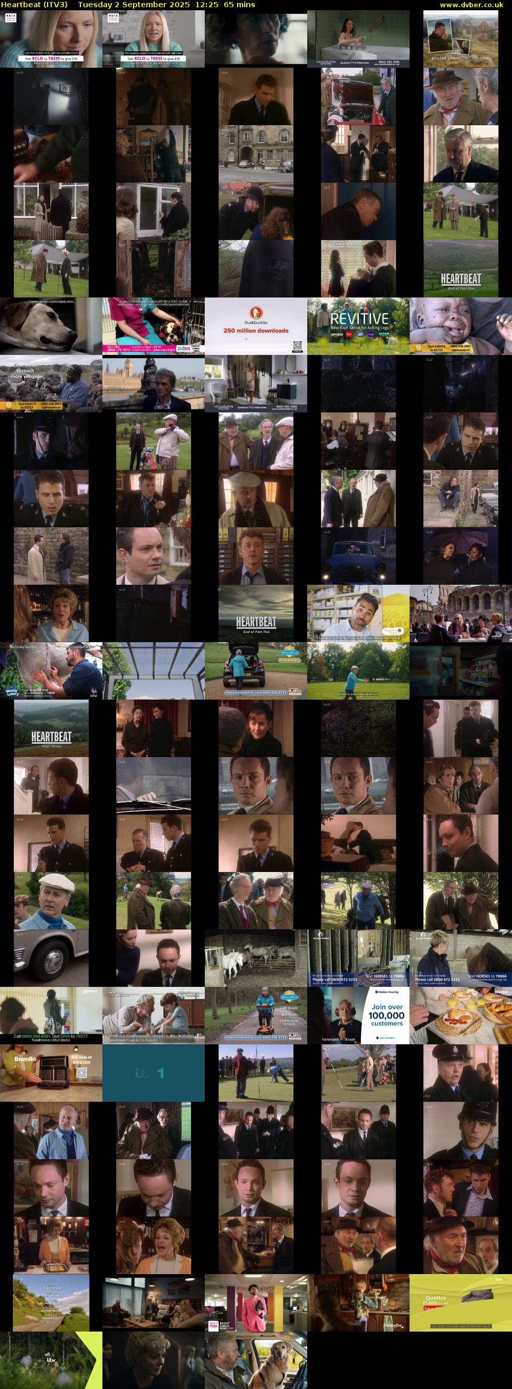 Heartbeat (ITV3) Tuesday 2 September 2025 12:25 - 13:30