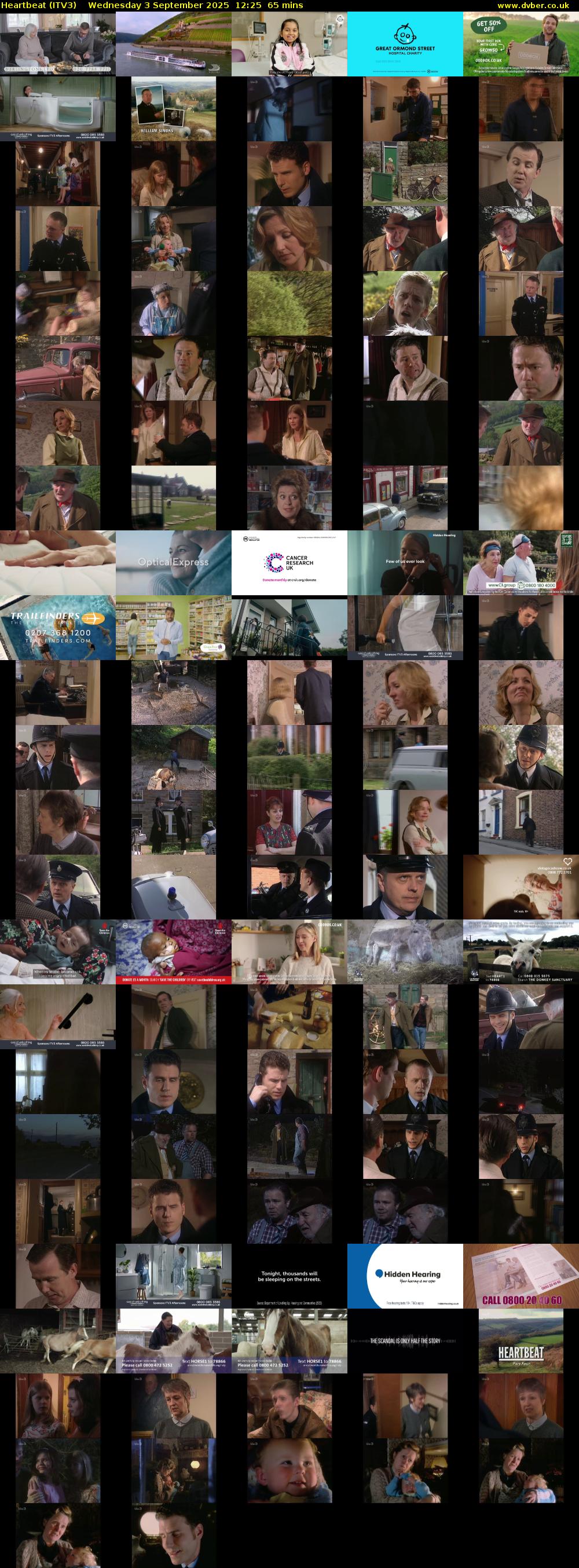 Heartbeat (ITV3) Wednesday 3 September 2025 12:25 - 13:30