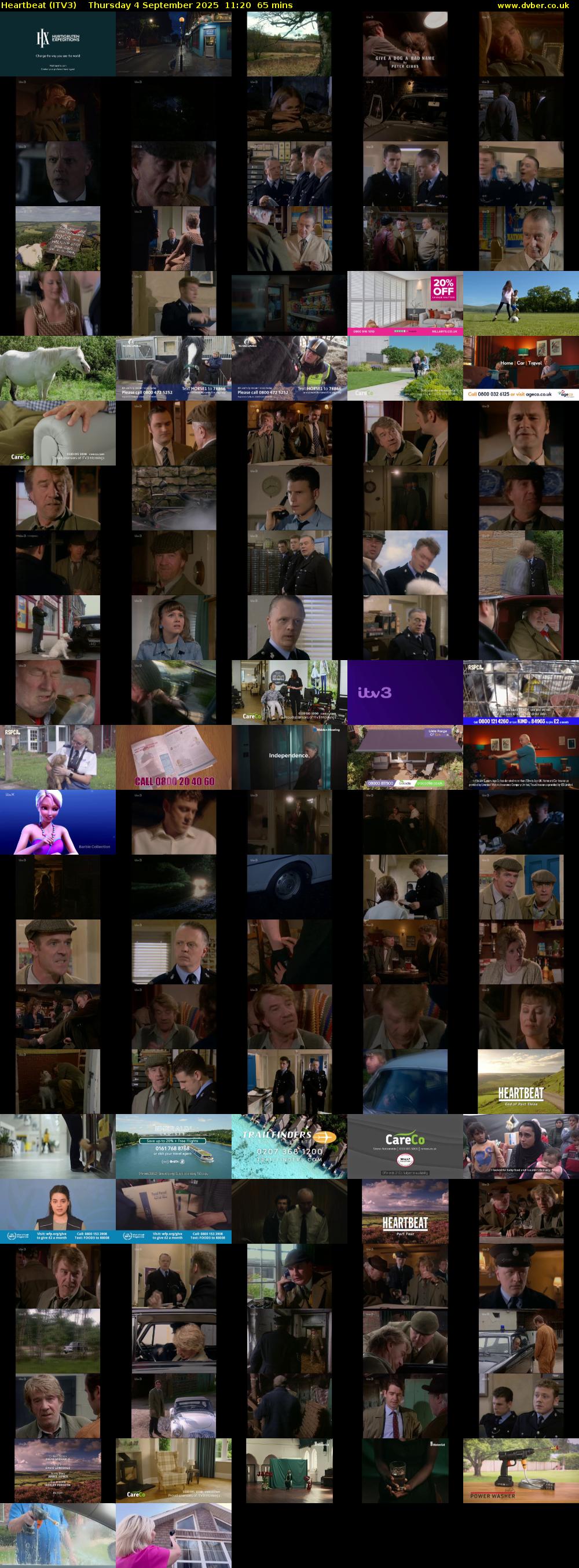 Heartbeat (ITV3) Thursday 4 September 2025 11:20 - 12:25