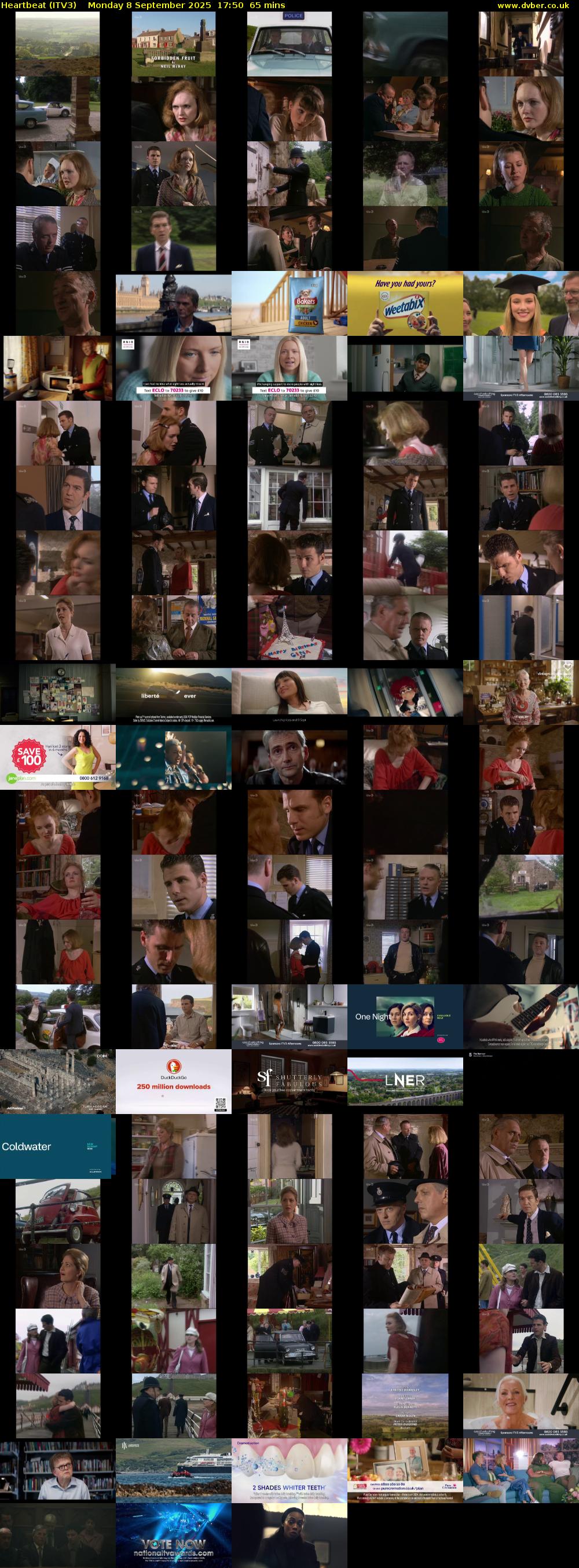 Heartbeat (ITV3) Monday 8 September 2025 17:50 - 18:55