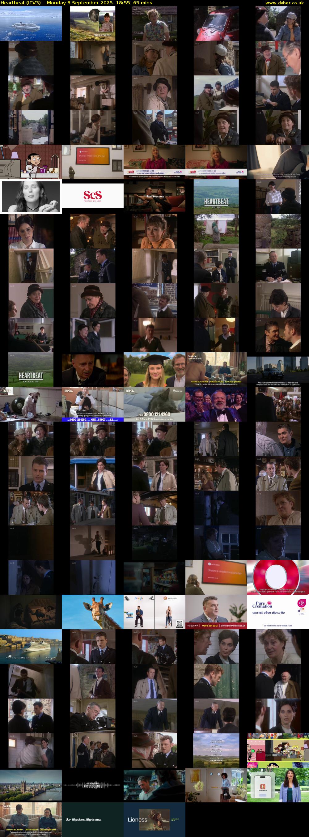 Heartbeat (ITV3) Monday 8 September 2025 18:55 - 20:00