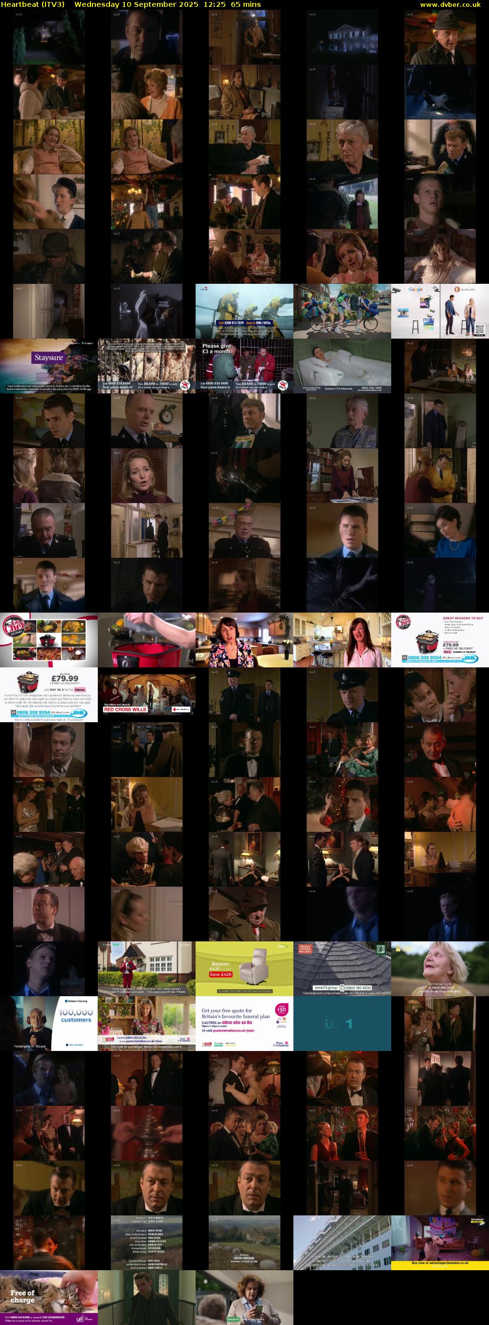 Heartbeat (ITV3) Wednesday 10 September 2025 12:25 - 13:30