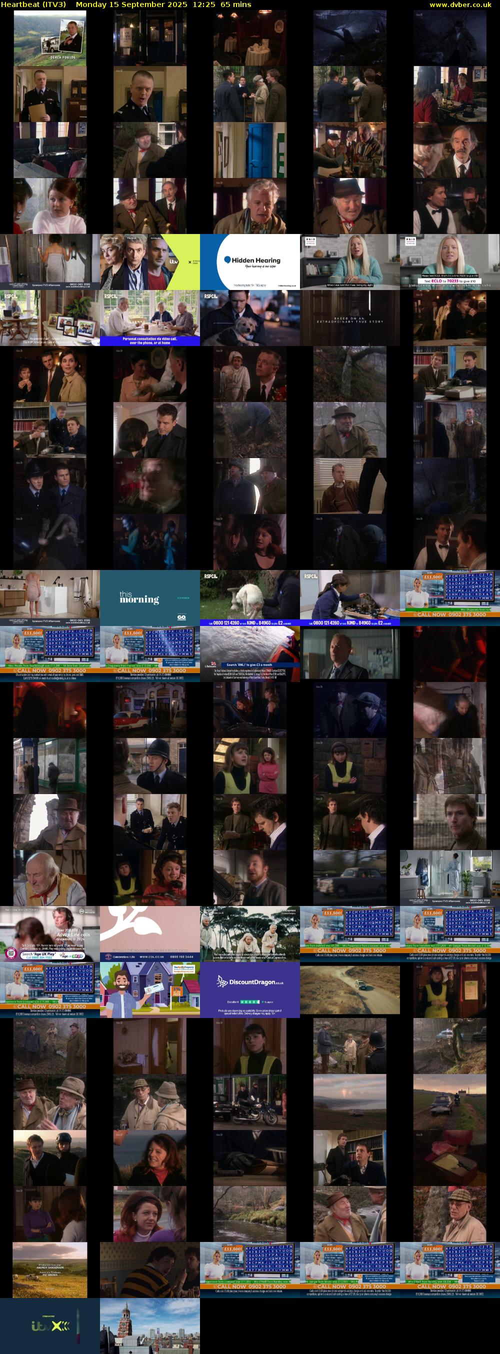 Heartbeat (ITV3) Monday 15 September 2025 12:25 - 13:30