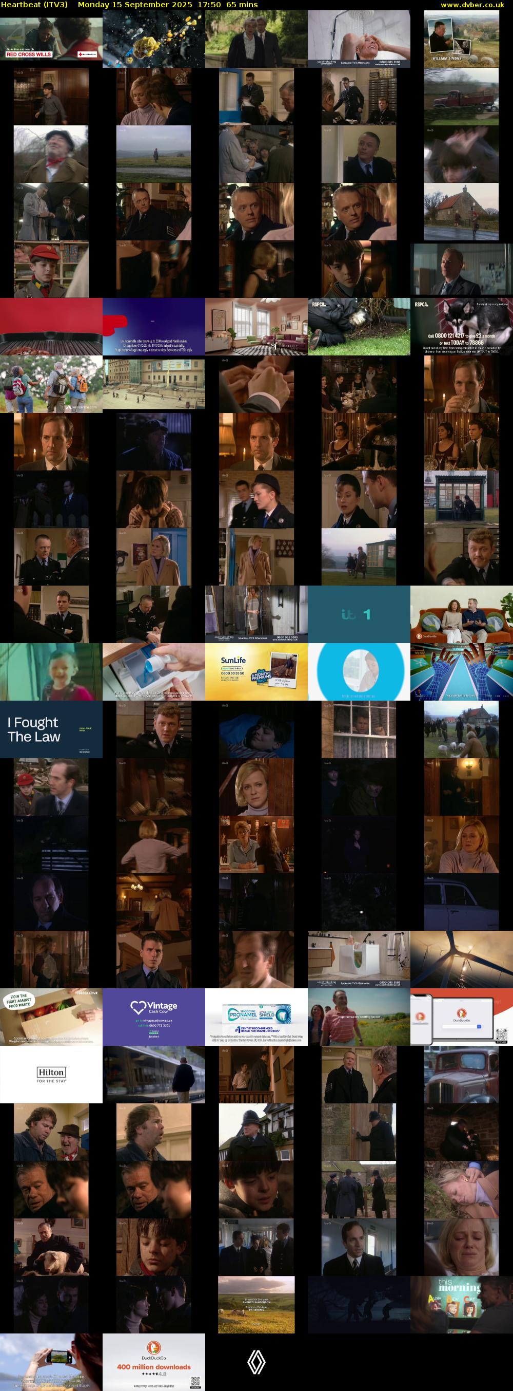 Heartbeat (ITV3) Monday 15 September 2025 17:50 - 18:55