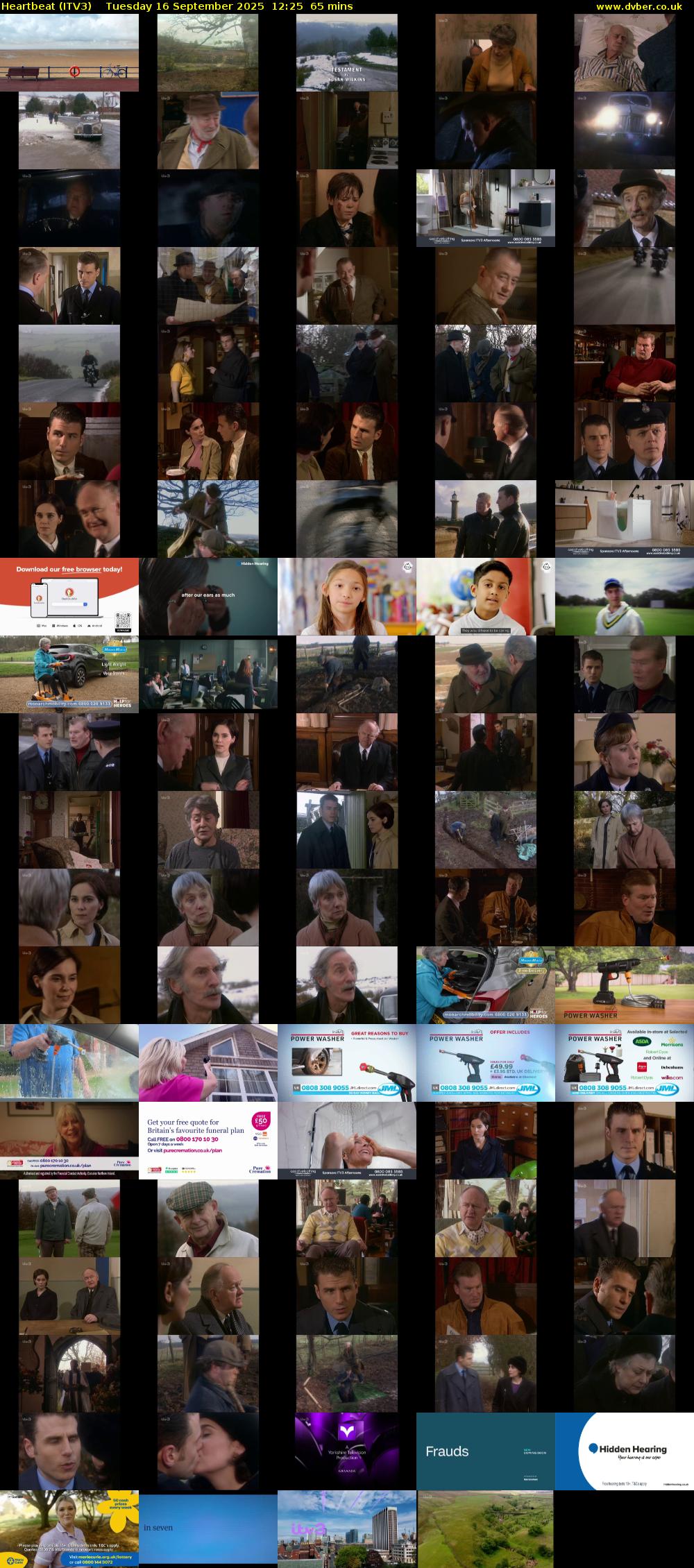 Heartbeat (ITV3) Tuesday 16 September 2025 12:25 - 13:30