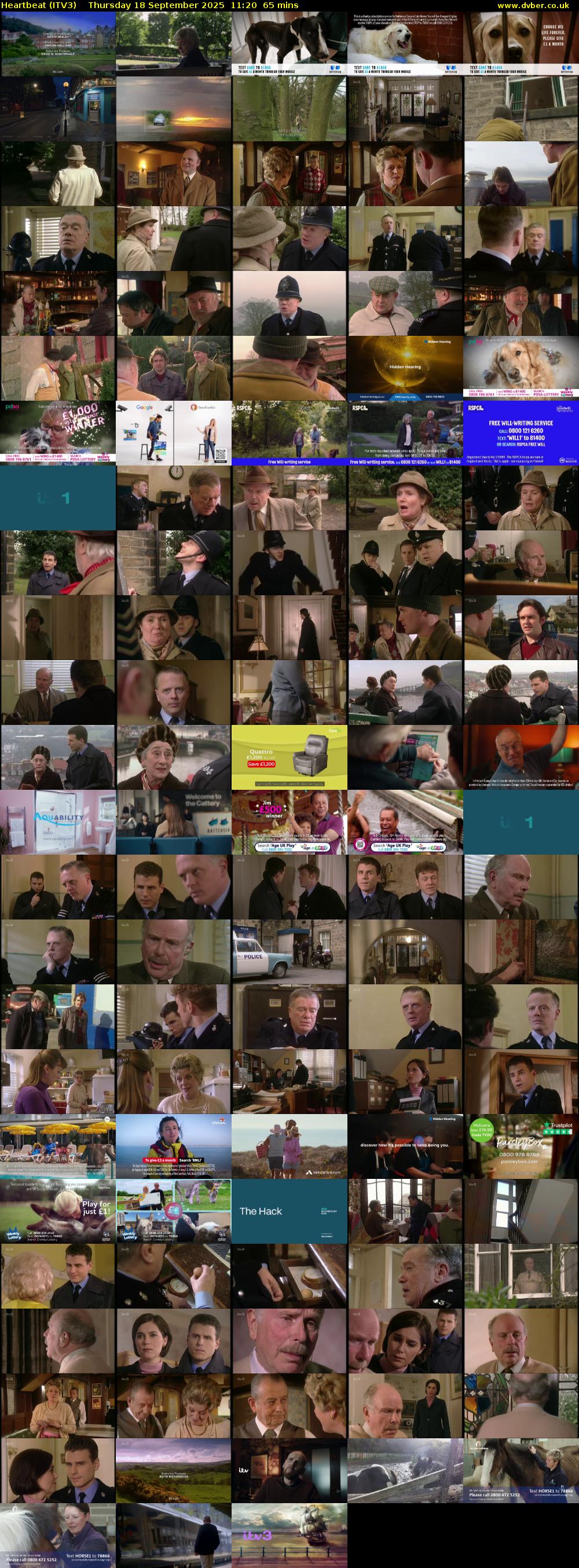 Heartbeat (ITV3) Thursday 18 September 2025 11:20 - 12:25
