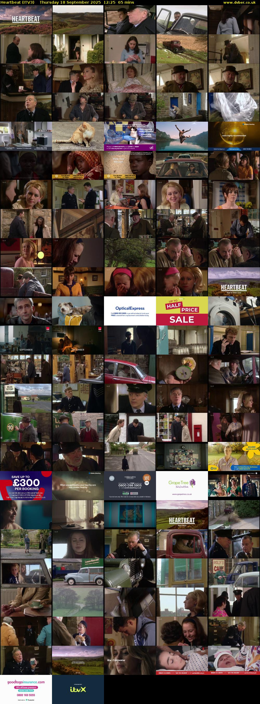 Heartbeat (ITV3) Thursday 18 September 2025 12:25 - 13:30