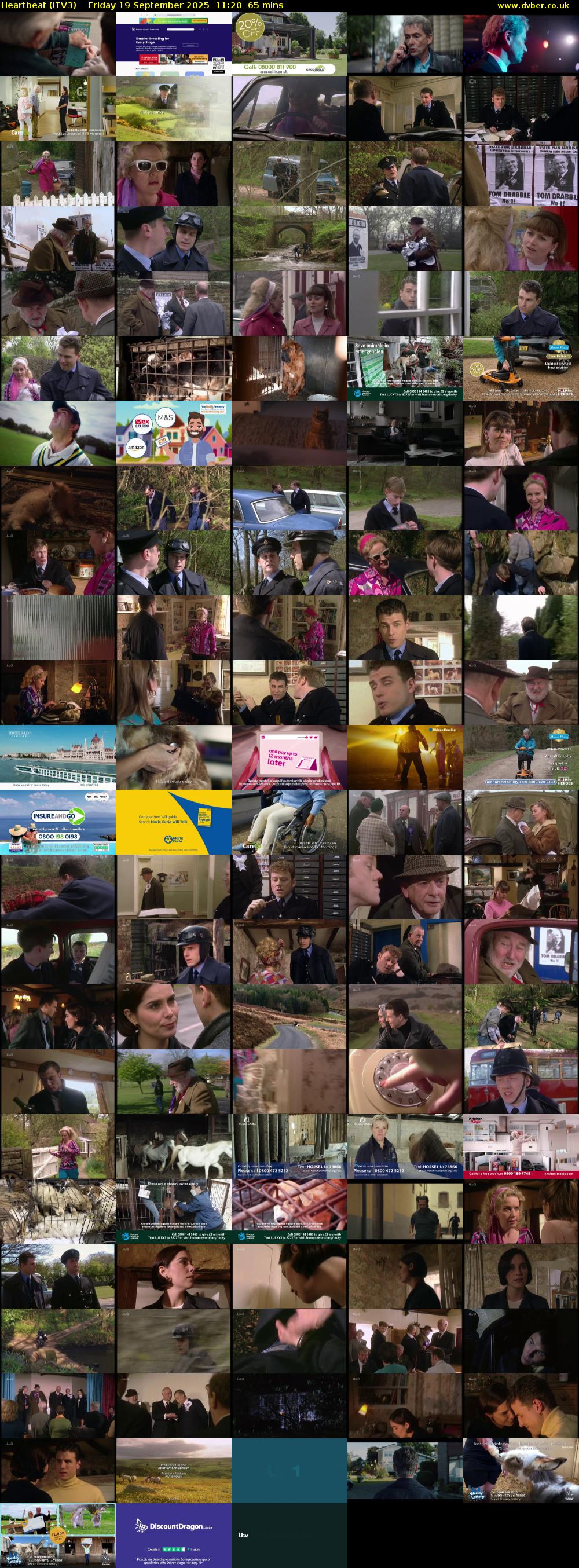 Heartbeat (ITV3) Friday 19 September 2025 11:20 - 12:25