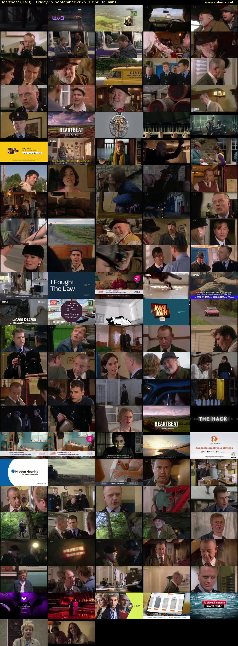 Heartbeat (ITV3) Friday 19 September 2025 17:50 - 18:55