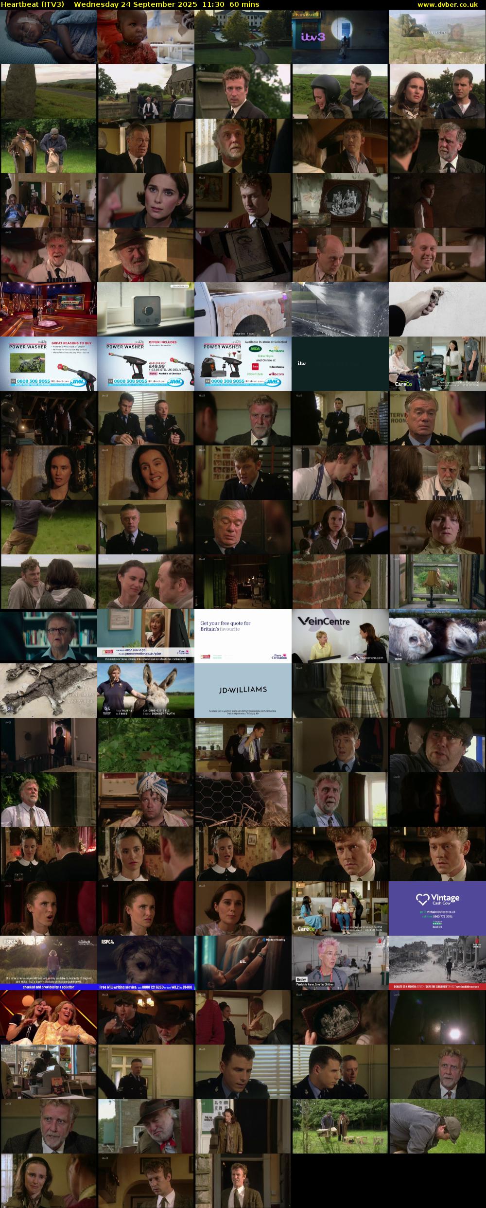 Heartbeat (ITV3) Wednesday 24 September 2025 11:30 - 12:30