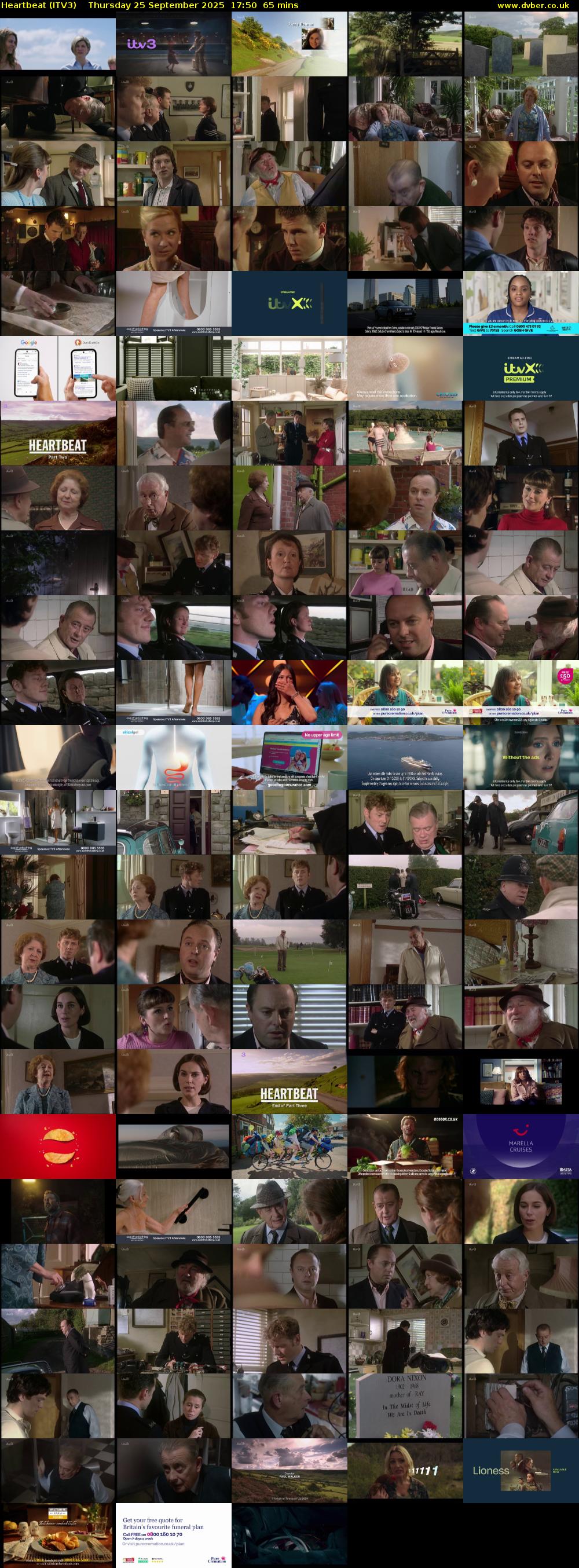 Heartbeat (ITV3) Thursday 25 September 2025 17:50 - 18:55