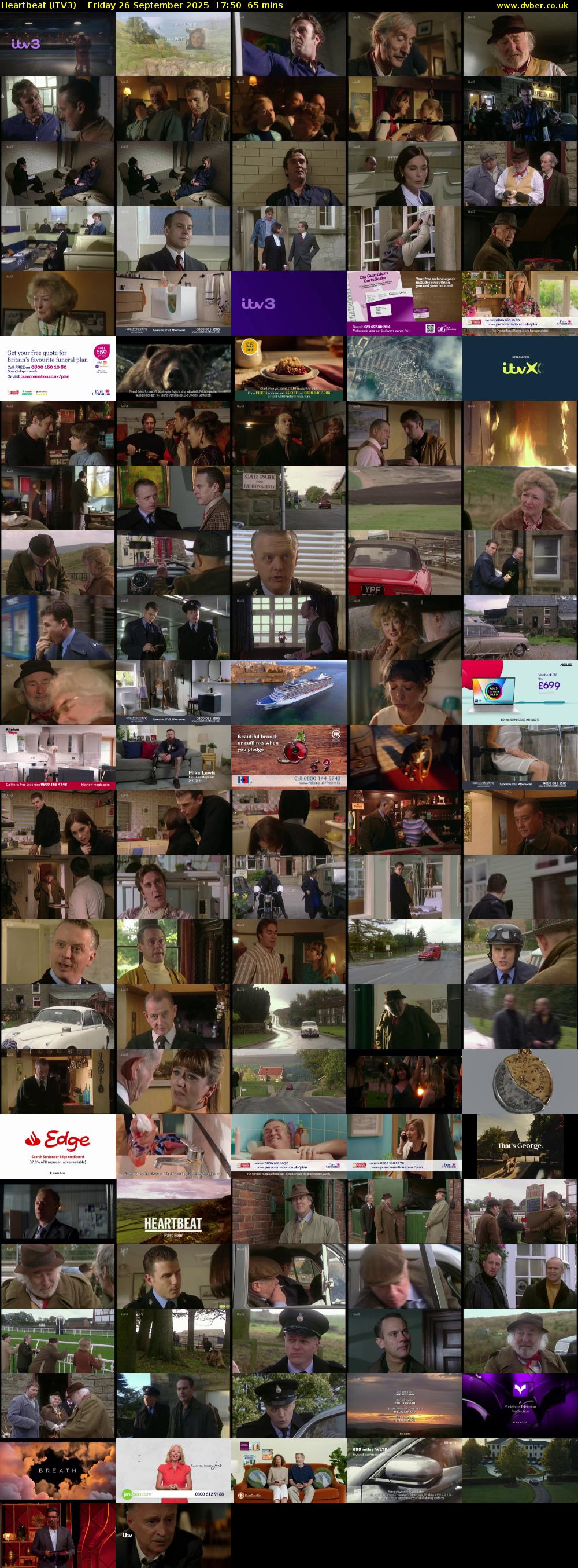 Heartbeat (ITV3) Friday 26 September 2025 17:50 - 18:55