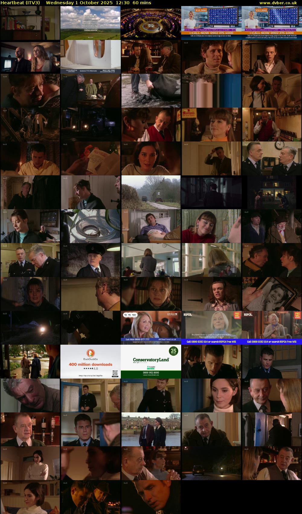Heartbeat (ITV3) Wednesday 1 October 2025 12:30 - 13:30