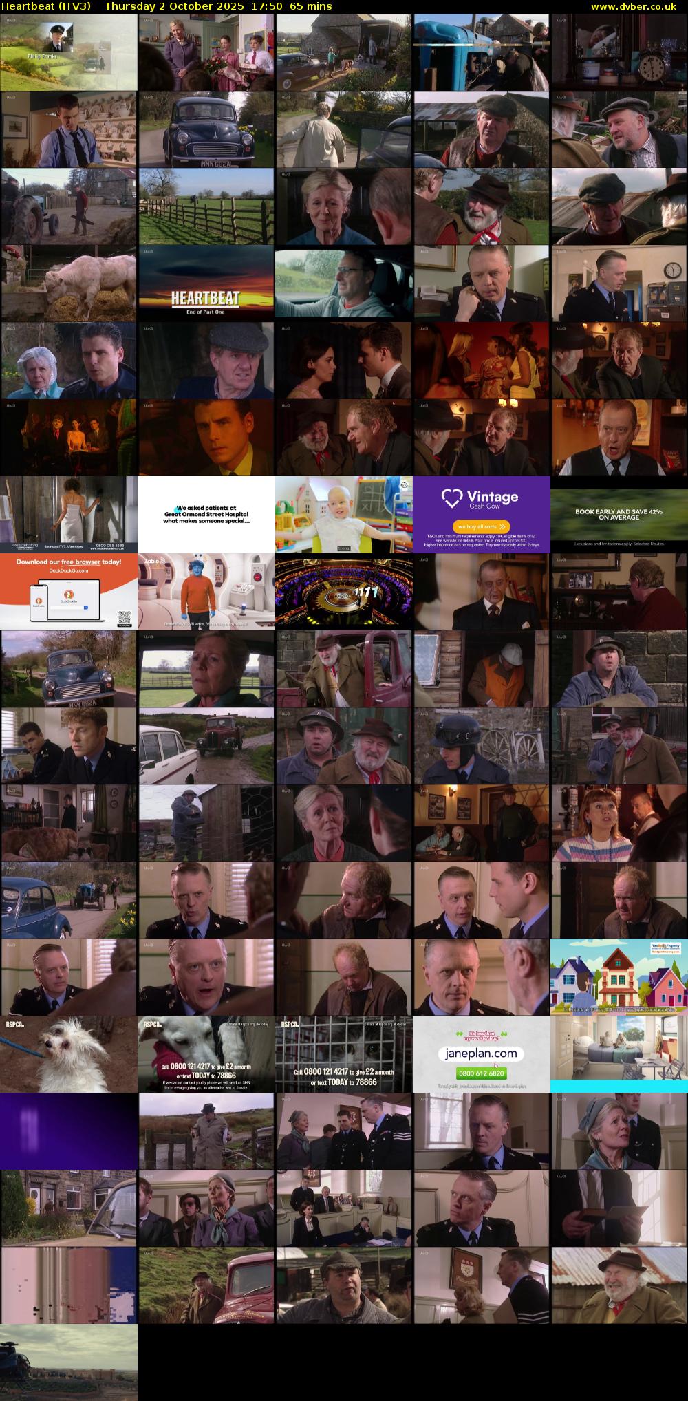 Heartbeat (ITV3) Thursday 2 October 2025 17:50 - 18:55