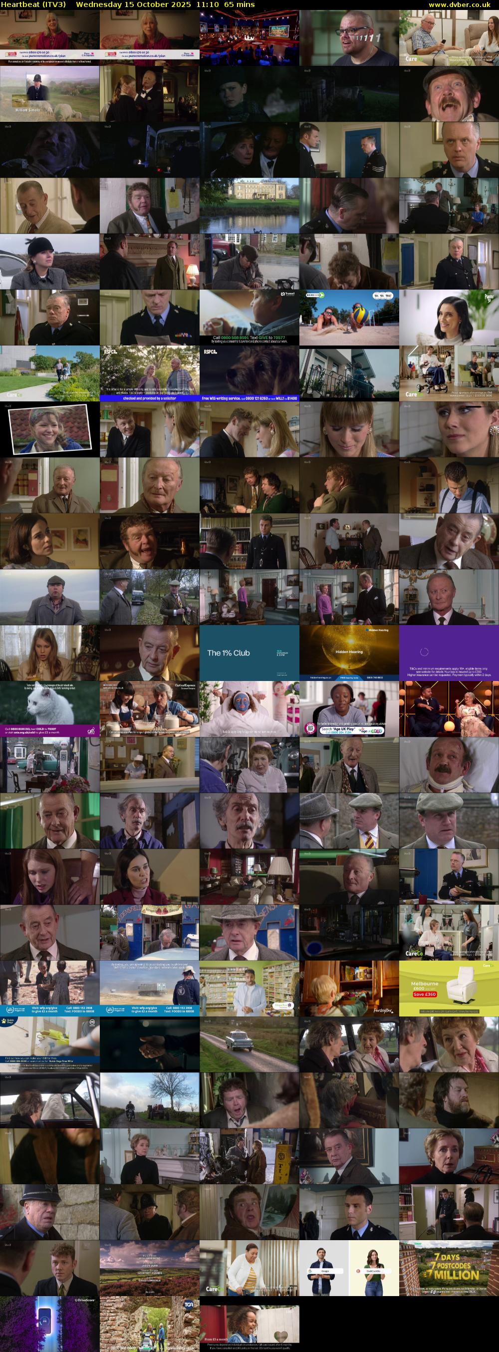 Heartbeat (ITV3) Wednesday 15 October 2025 11:10 - 12:15