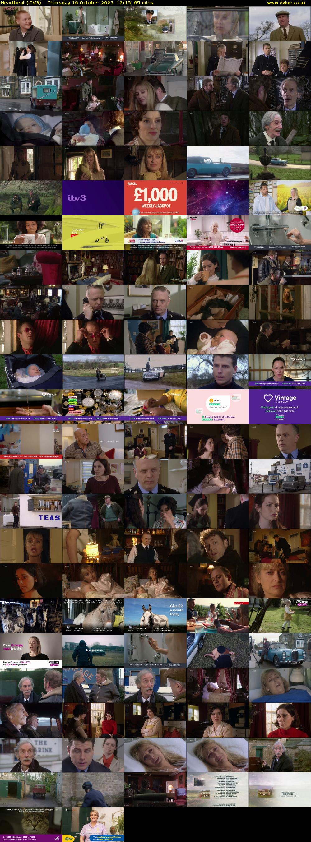 Heartbeat (ITV3) Thursday 16 October 2025 12:15 - 13:20