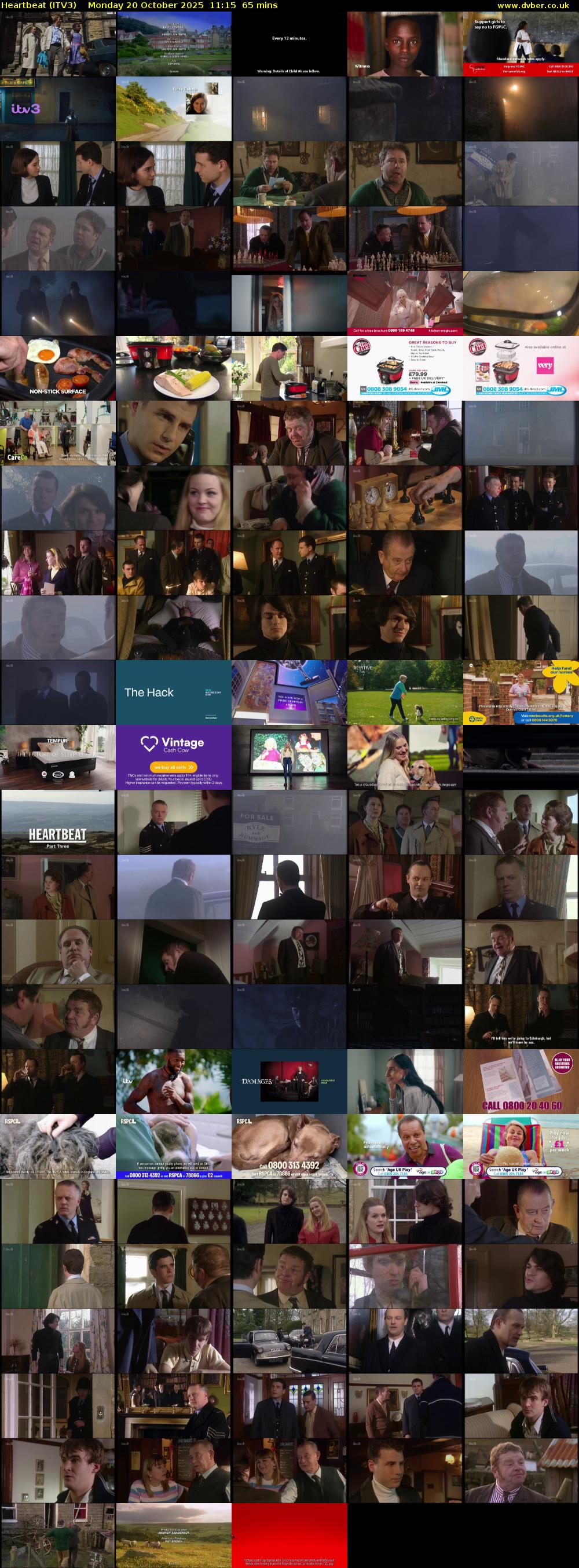 Heartbeat (ITV3) Monday 20 October 2025 11:15 - 12:20