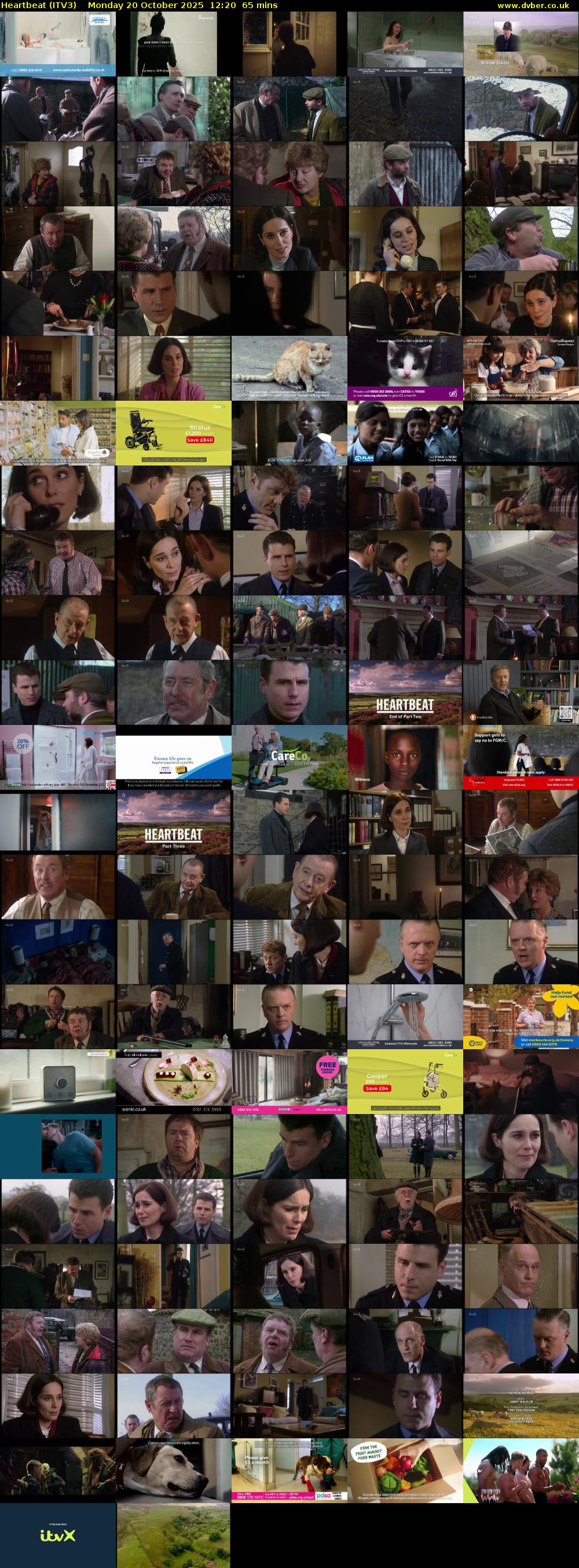 Heartbeat (ITV3) Monday 20 October 2025 12:20 - 13:25