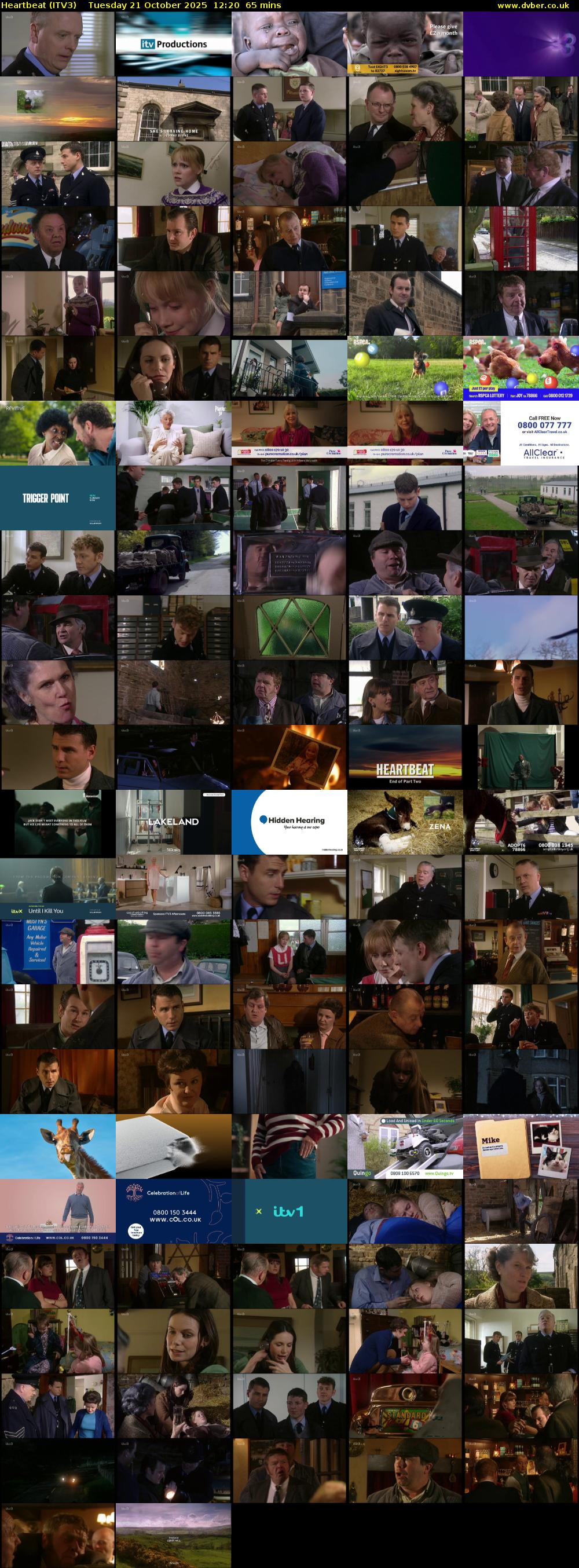 Heartbeat (ITV3) Tuesday 21 October 2025 12:20 - 13:25