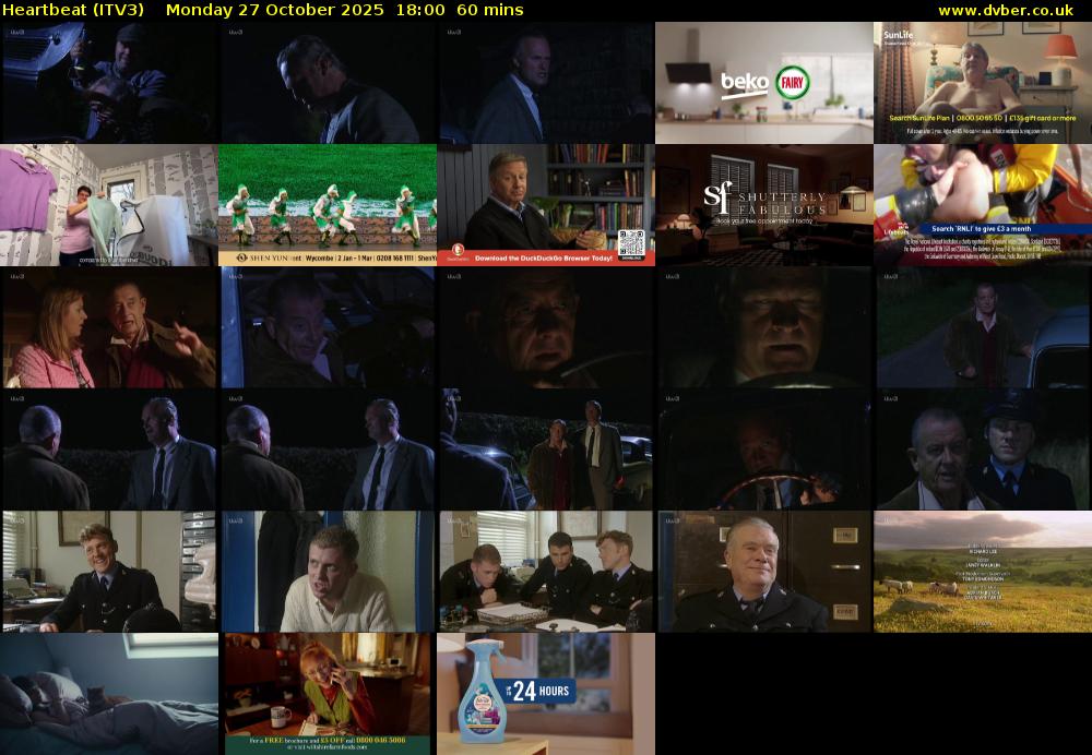 Heartbeat (ITV3) Monday 27 October 2025 18:00 - 19:00