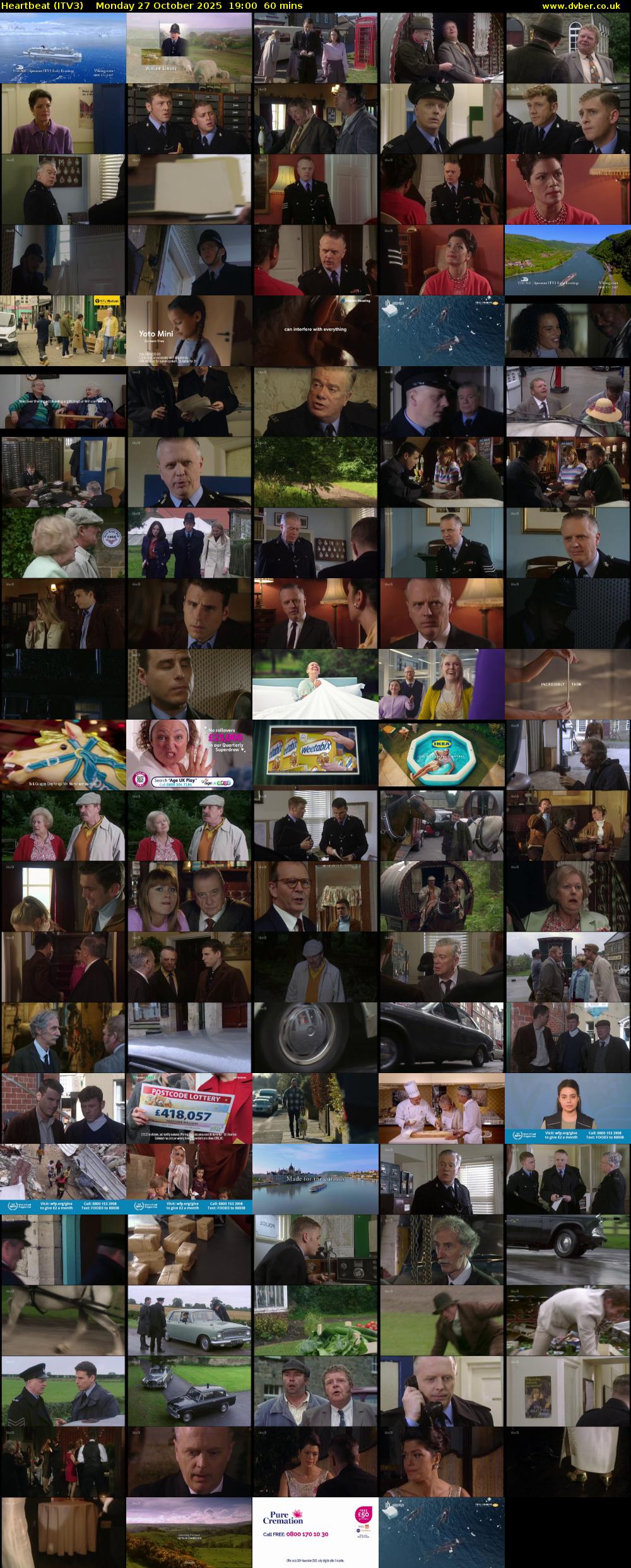 Heartbeat (ITV3) Monday 27 October 2025 19:00 - 20:00