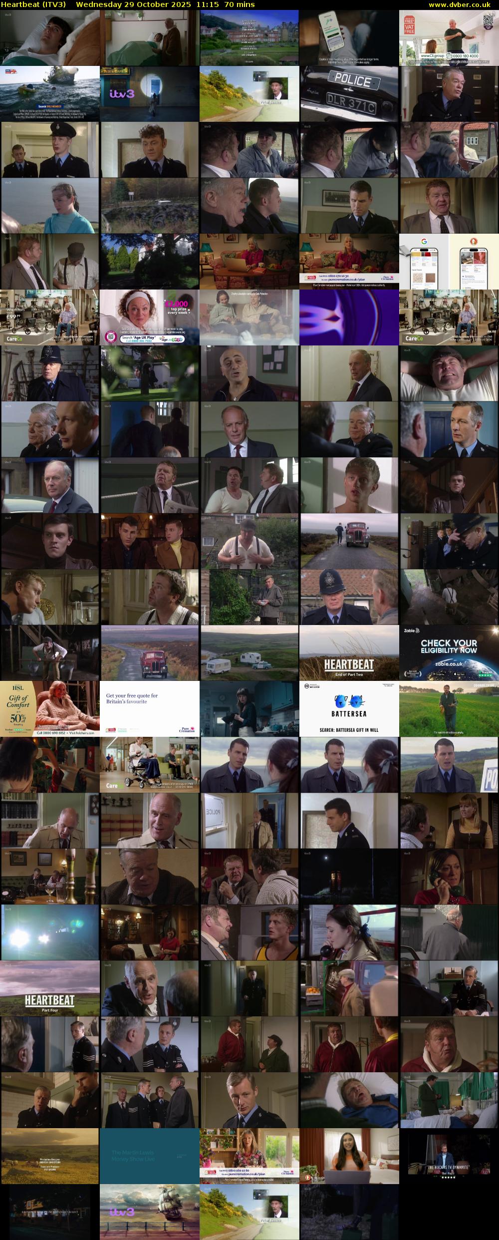 Heartbeat (ITV3) Wednesday 29 October 2025 11:15 - 12:25