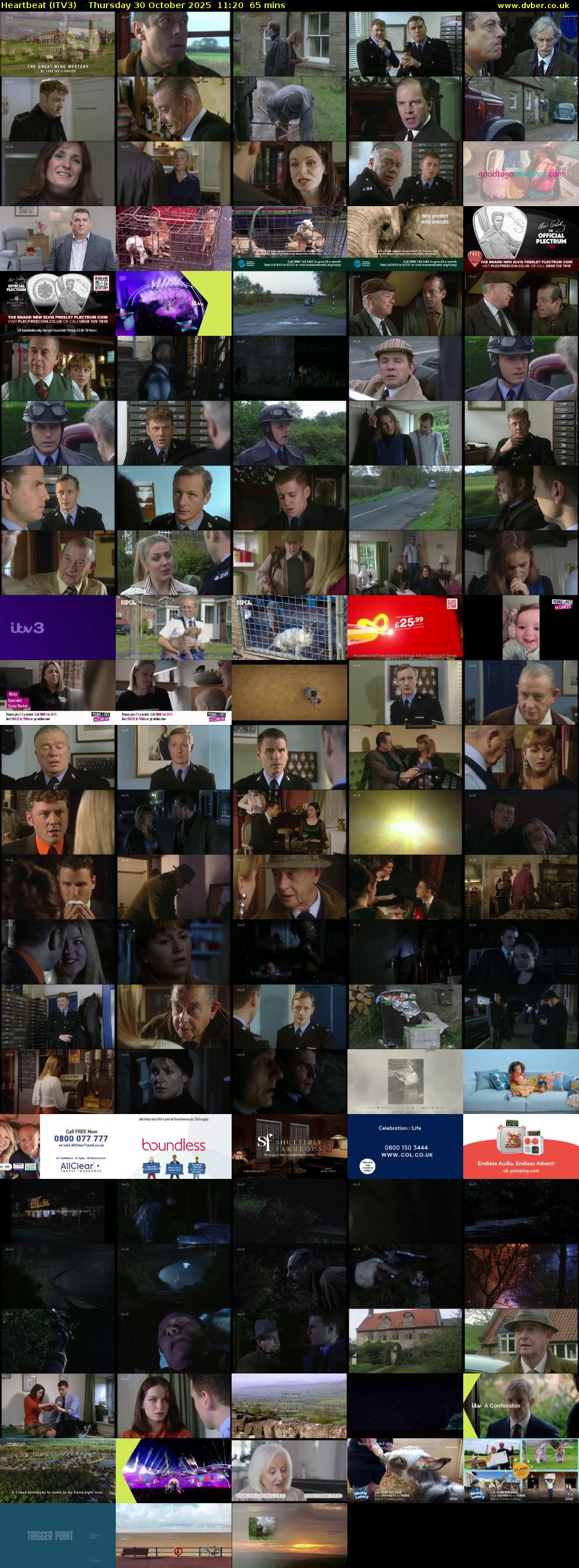 Heartbeat (ITV3) Thursday 30 October 2025 11:20 - 12:25