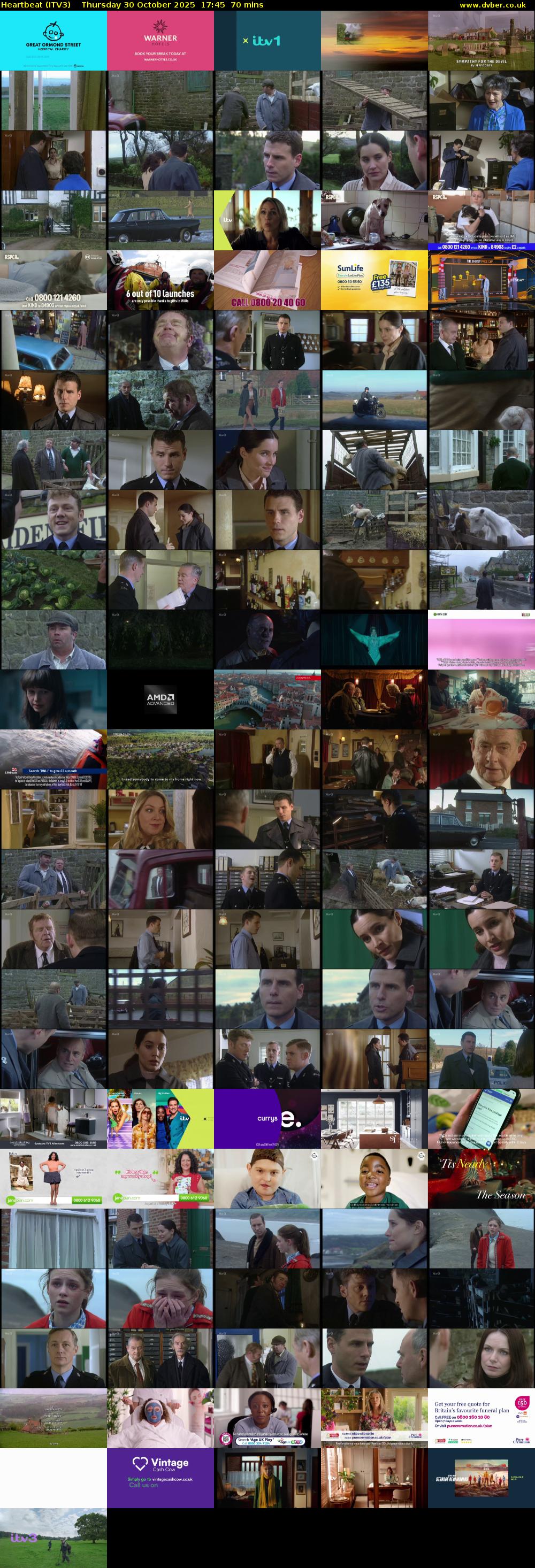 Heartbeat (ITV3) Thursday 30 October 2025 17:45 - 18:55