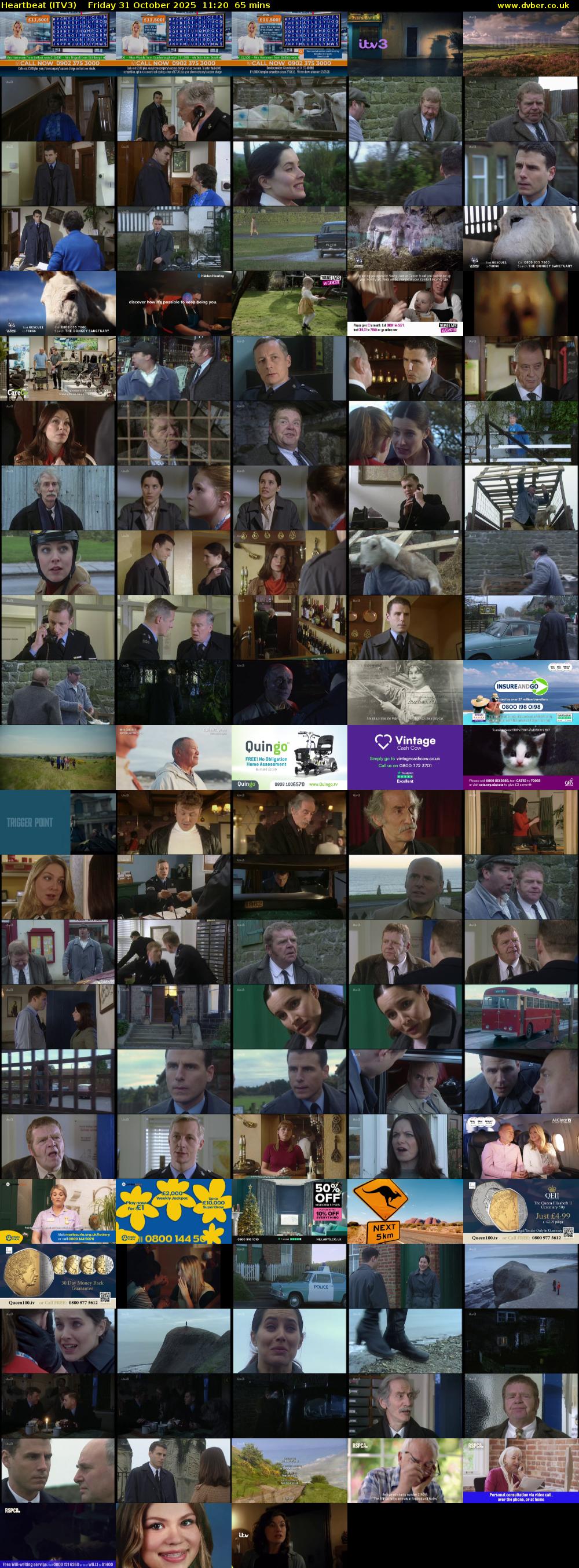 Heartbeat (ITV3) Friday 31 October 2025 11:20 - 12:25