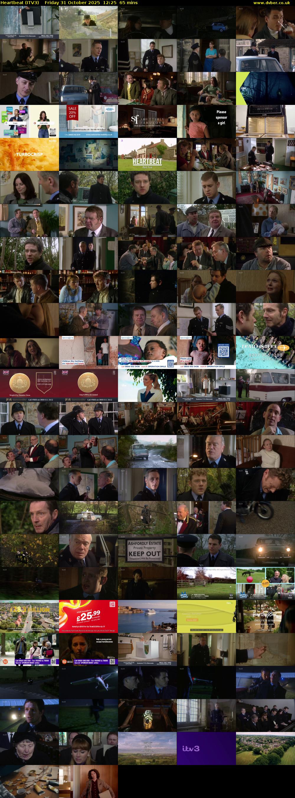 Heartbeat (ITV3) Friday 31 October 2025 12:25 - 13:30