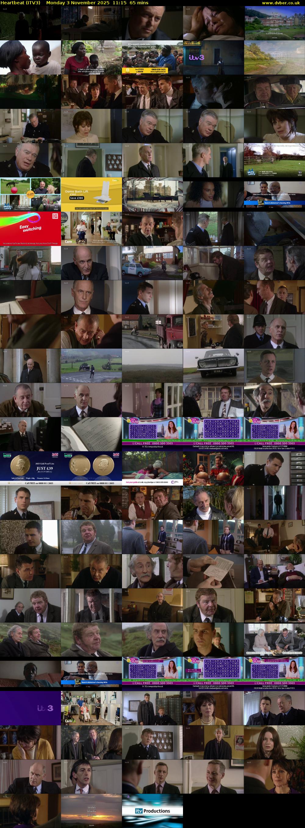 Heartbeat (ITV3) Monday 3 November 2025 11:15 - 12:20