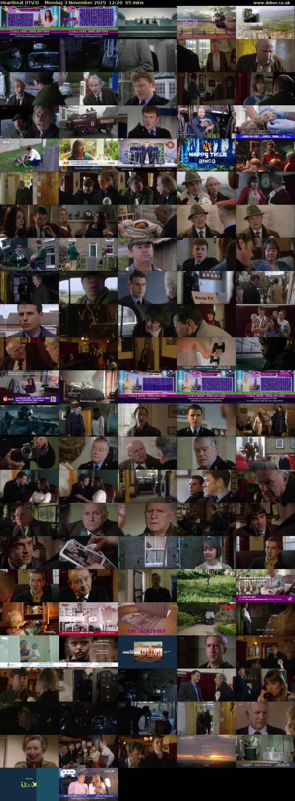 Heartbeat (ITV3) Monday 3 November 2025 12:20 - 13:25