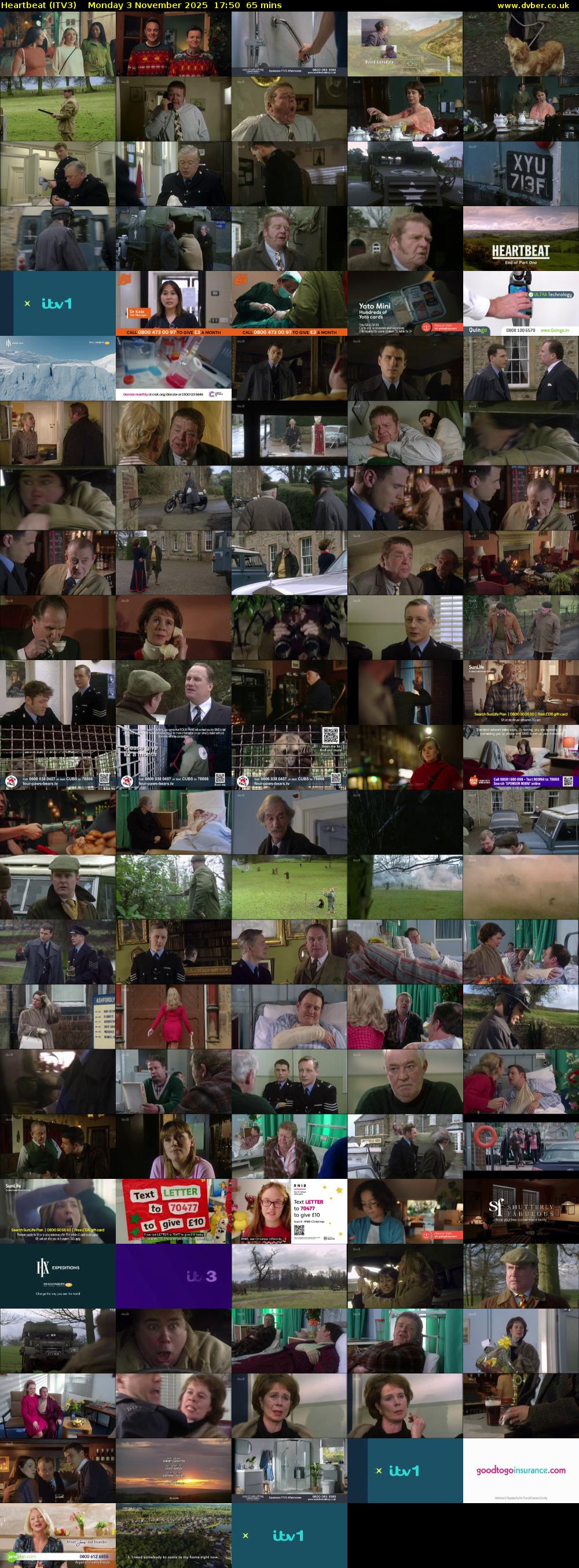 Heartbeat (ITV3) Monday 3 November 2025 17:50 - 18:55