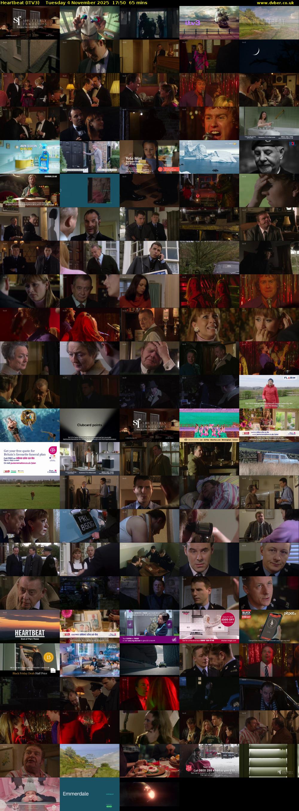 Heartbeat (ITV3) Tuesday 4 November 2025 17:50 - 18:55