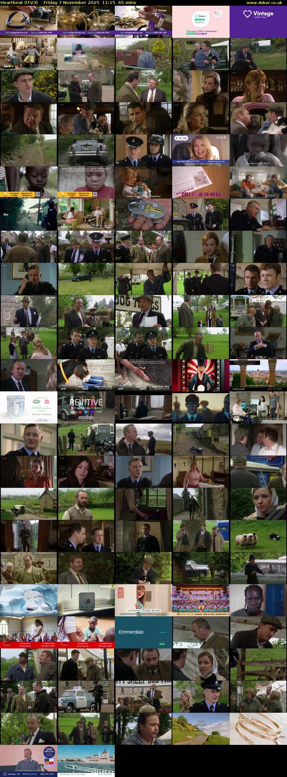 Heartbeat (ITV3) Friday 7 November 2025 11:15 - 12:20