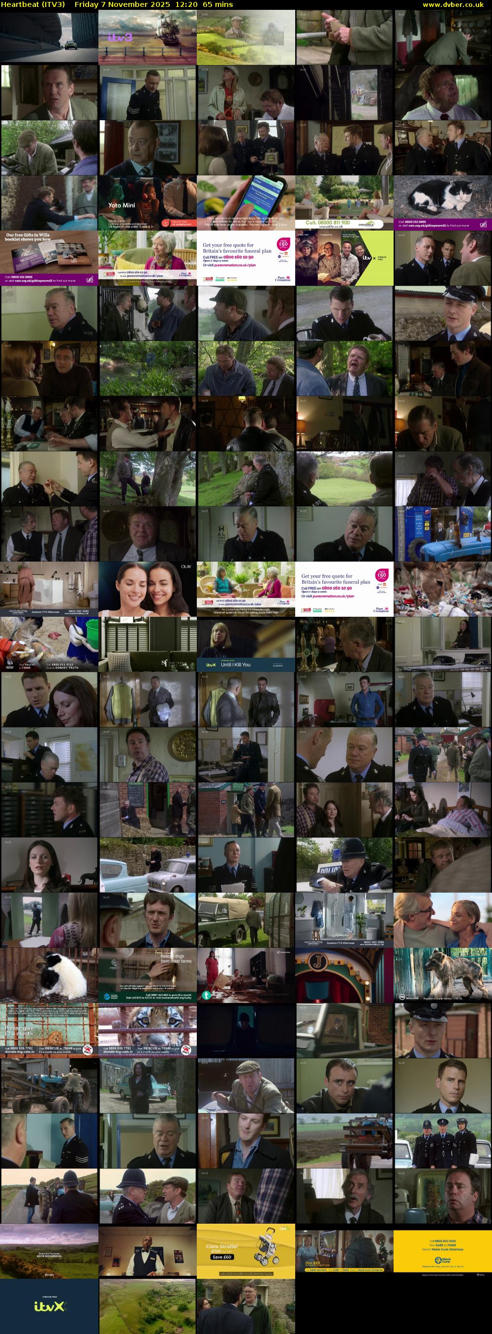 Heartbeat (ITV3) Friday 7 November 2025 12:20 - 13:25