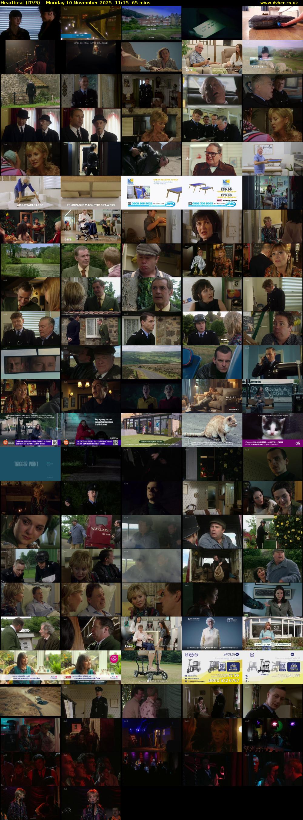 Heartbeat (ITV3) Monday 10 November 2025 11:15 - 12:20