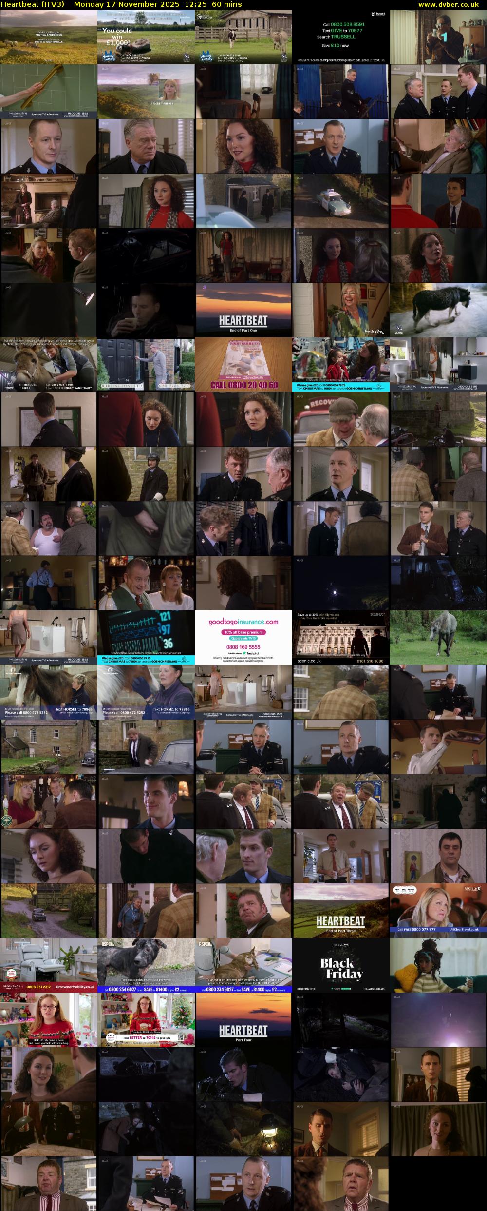 Heartbeat (ITV3) Monday 17 November 2025 12:25 - 13:25